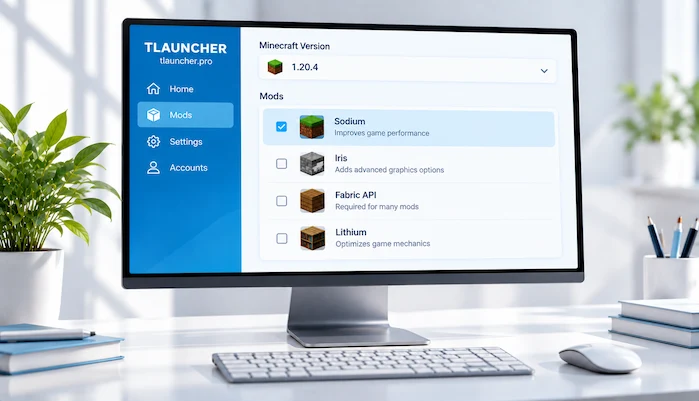 TLauncher Mods Minecraft modification interface
