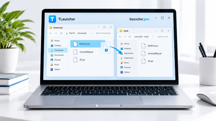 TLauncher Mods installation and mods folder