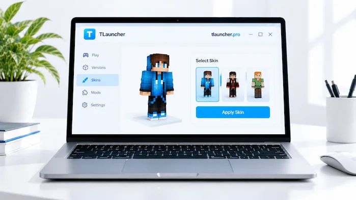 TLauncher Skins character customization screen